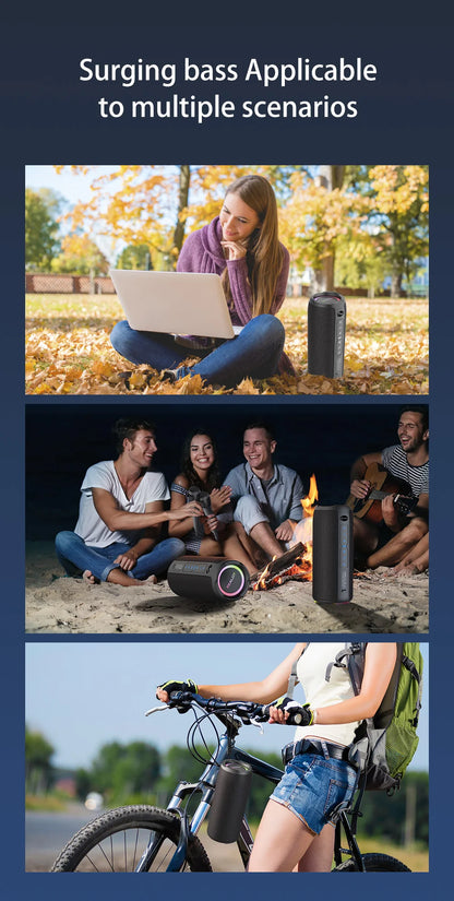 S49 pro Wireless Speaker, Outdoor Portable Subwoofer