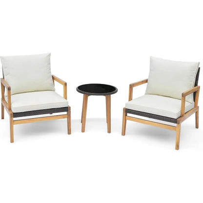 3-Piece Wicker Patio Furniture Set