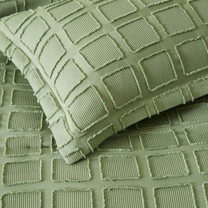 Solid color cut flower Queen size Comforter sets