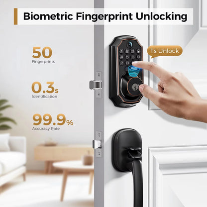 Smart Wi-Fi Keyless Door Lock with Camera
