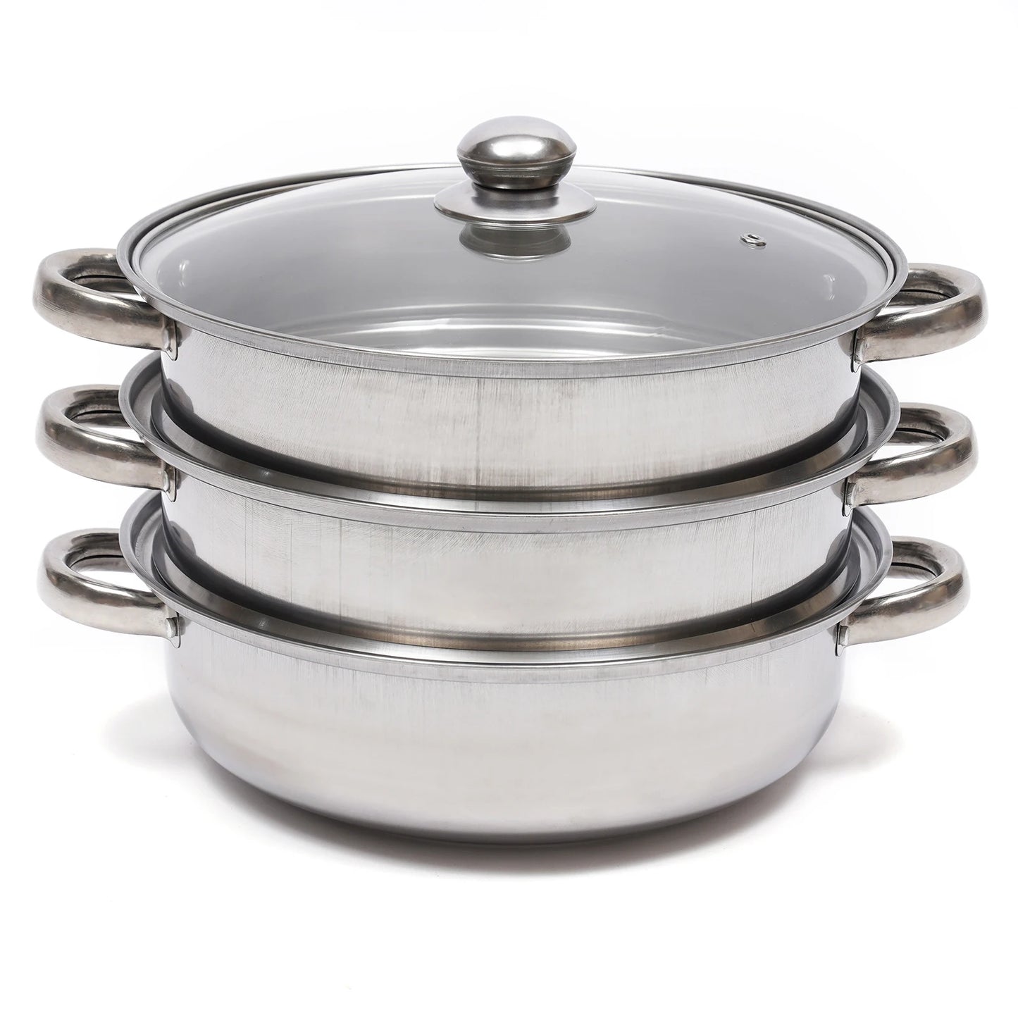 multi-function 3 Tier Large Stainless-Steel Steamer