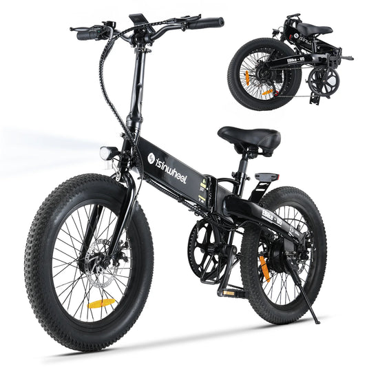 Foldable Electric Bicycle 20-inch tire with 5-Speed Transmission