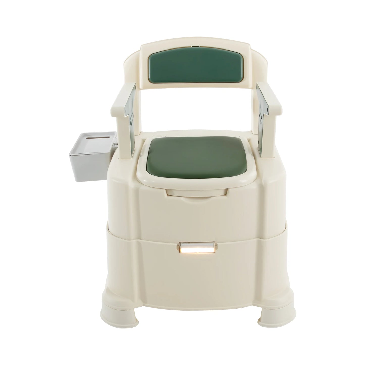 Bedside Commode Toilet with Sensor Night Light