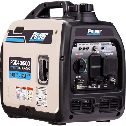 Ultra-Light Quiet 4000W Portable Gas Inverter Generator