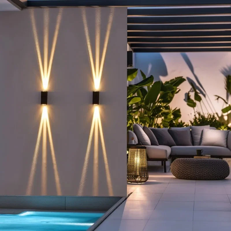 Waterproof Wall lamp for patio yard garden poolside