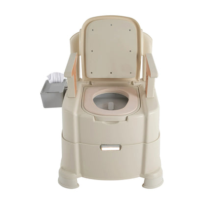 Bedside Commode Toilet with Sensor Night Light