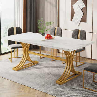 63-Inch Rectangular Dining Table for 4 to 6 people
