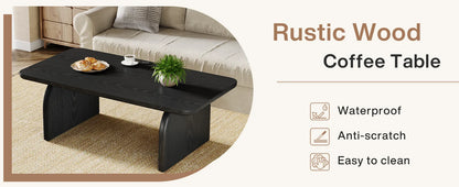 47.24-Inch Tribesigns Farmhouse Rectangular Coffee Table