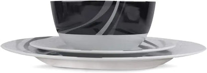 18-Piece Dinnerware Set, Microwave & Dishwasher Safe