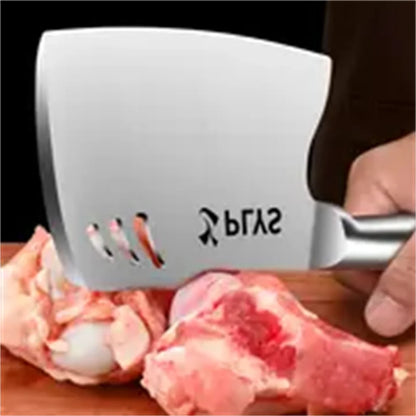 Heavy-duty stainless-steel boning knife for butchering