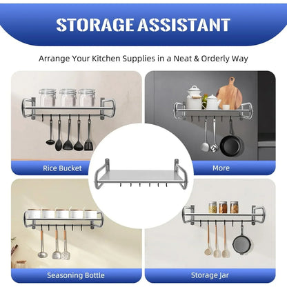Stainless-Steel Heavy-Duty Kitchen Organizer Rack