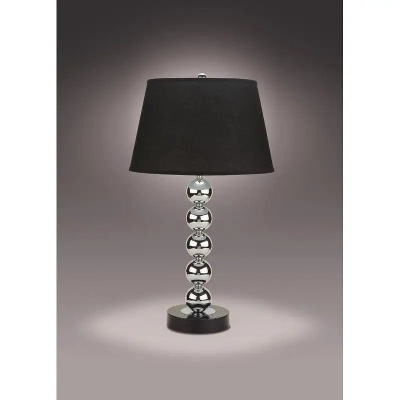 Modern Sleek Table Lamp with Reflective Spheres