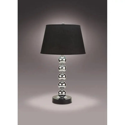 Modern Sleek Table Lamp with Reflective Spheres