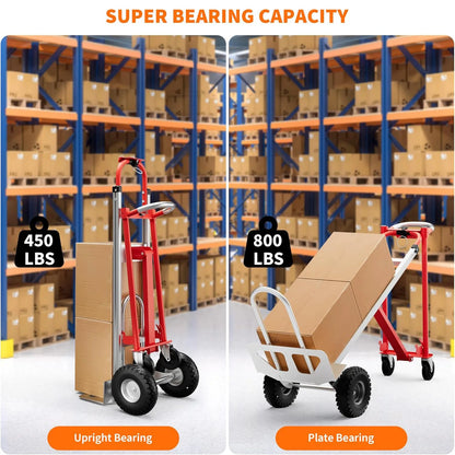 3 in 1 800Lbs Capacity Heavy Duty Folding Hand Truck