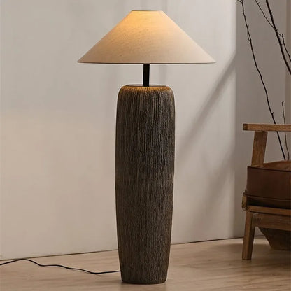 Ceramic Lamp Wabi Sabi Style Vintage Japanese Floor Lamp