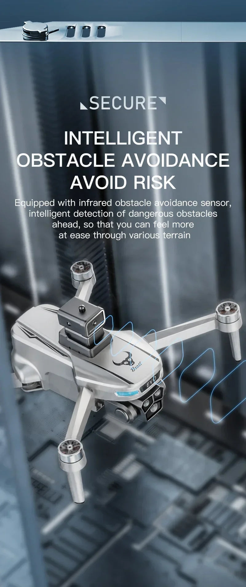 SG901 Pro Drone With 4K HD Dual Camera Intelligent