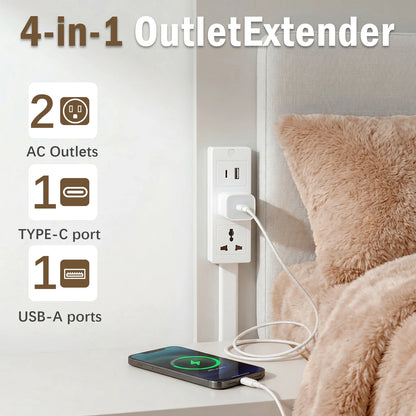 3 Style Retractable Sockets Adjustable Electrical Outlet Extender