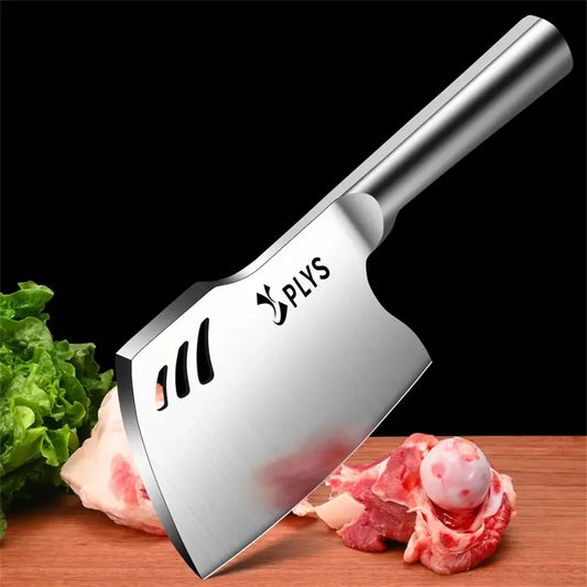 Heavy-duty stainless-steel boning knife for butchering