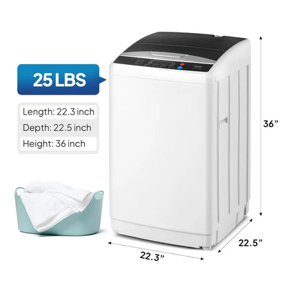 25LBS Portable Washing Machine, Full-Automatic Electric