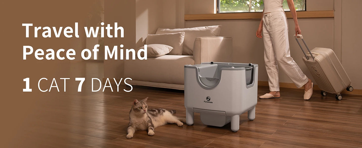 F6 Self-Cleaning Litter Box with Odor Control