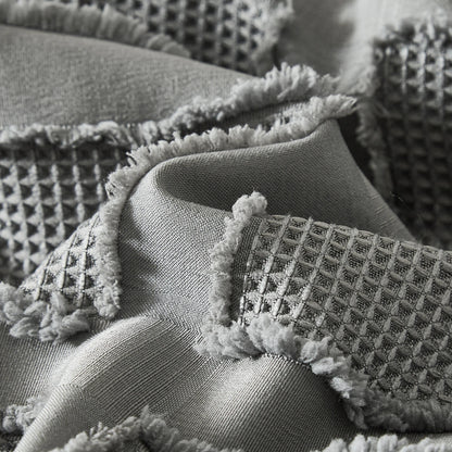 Solid color cut flower Queen size Comforter sets