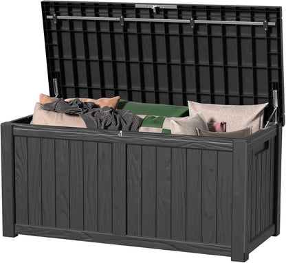 150 Gallon Waterproof Lockable Resin Deck Box