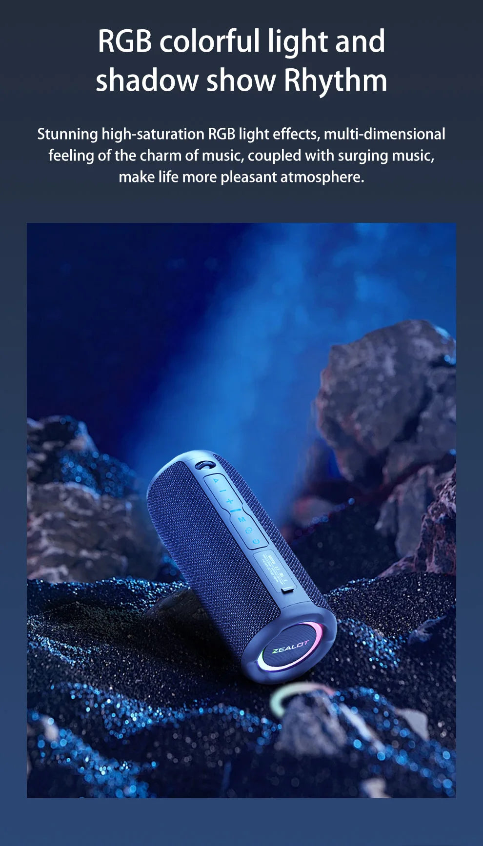 S49 pro Wireless Speaker, Outdoor Portable Subwoofer