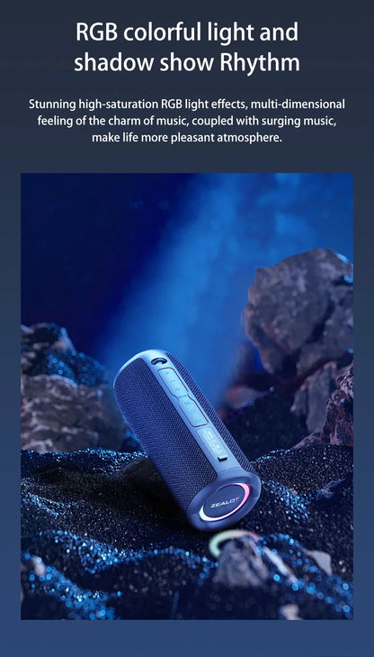 S49 pro Wireless Speaker, Outdoor Portable Subwoofer