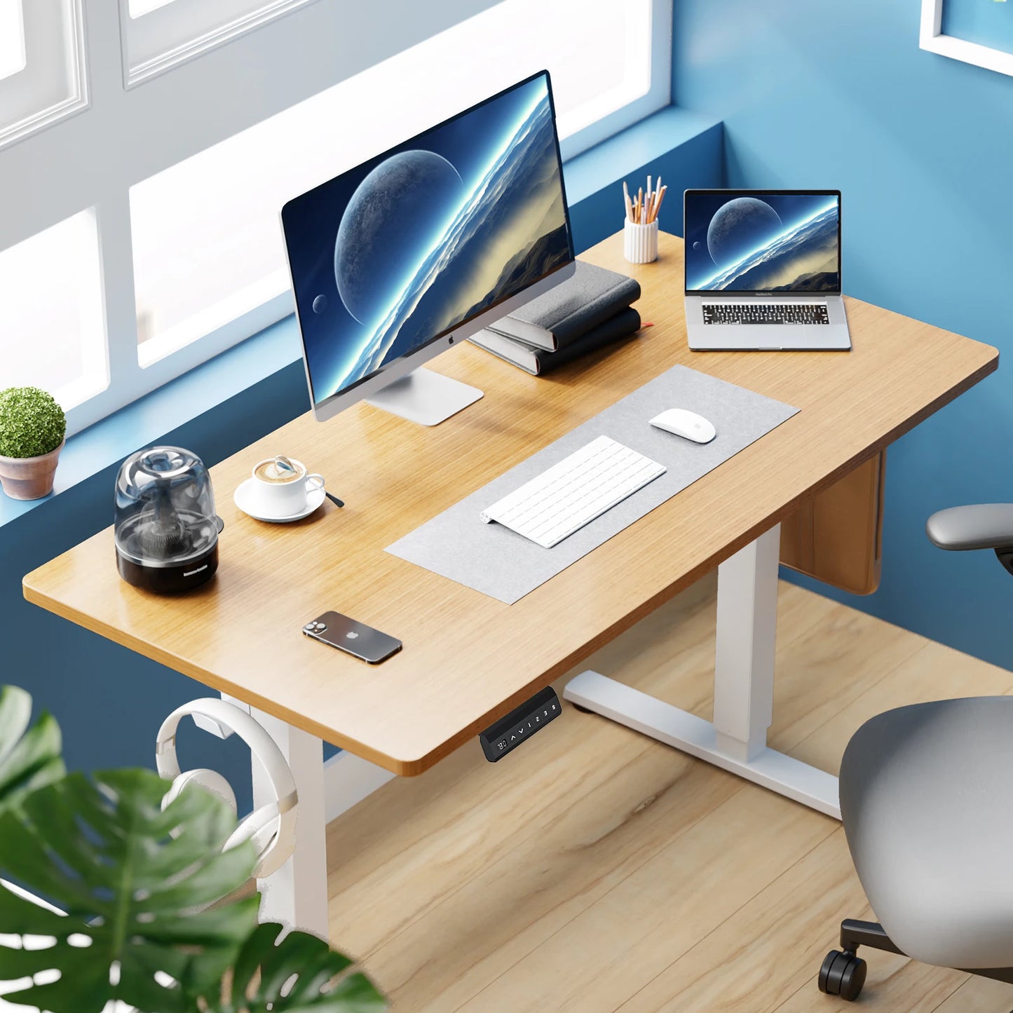40x24 Inch Electric Standing Desk Workstation