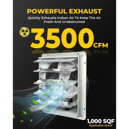 20 Inch Shutter Exhaust Fan Wall Mounted