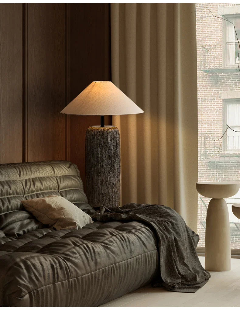 Ceramic Lamp Wabi Sabi Style Vintage Japanese Floor Lamp