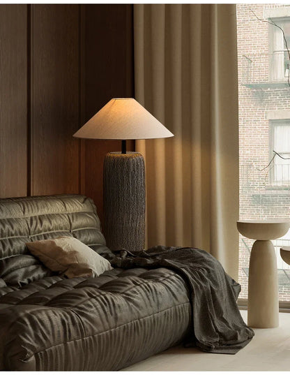Ceramic Lamp Wabi Sabi Style Vintage Japanese Floor Lamp