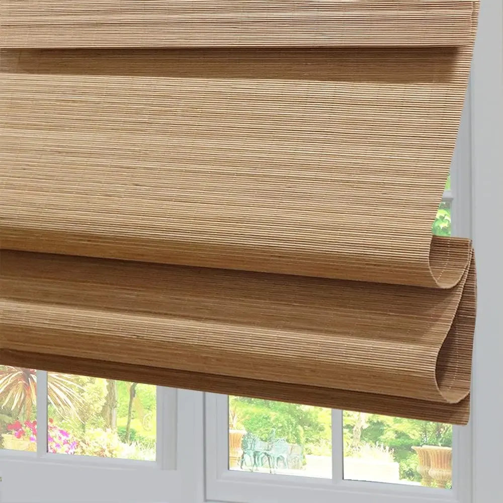 Lined Blackout Bamboo Roman Shades Blinds
