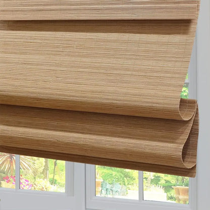 Lined Blackout Bamboo Roman Shades Blinds