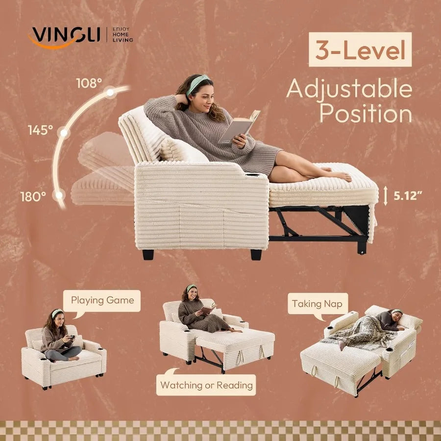 Convertible Design Loveseat Sleeper Sofa