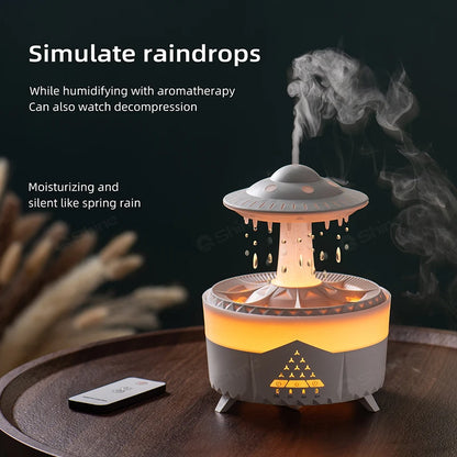 Rain Cloud Diffuser Mushroon Air Humidifier with Lamp