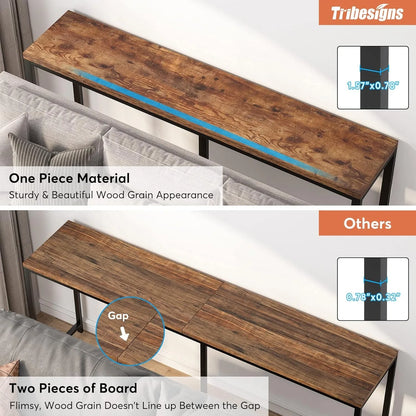 70.9-inch Extra Long Console Table Easy Assembly