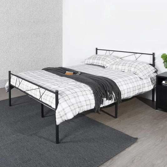 Queen Size Steel Foundation Metal Bed Frame