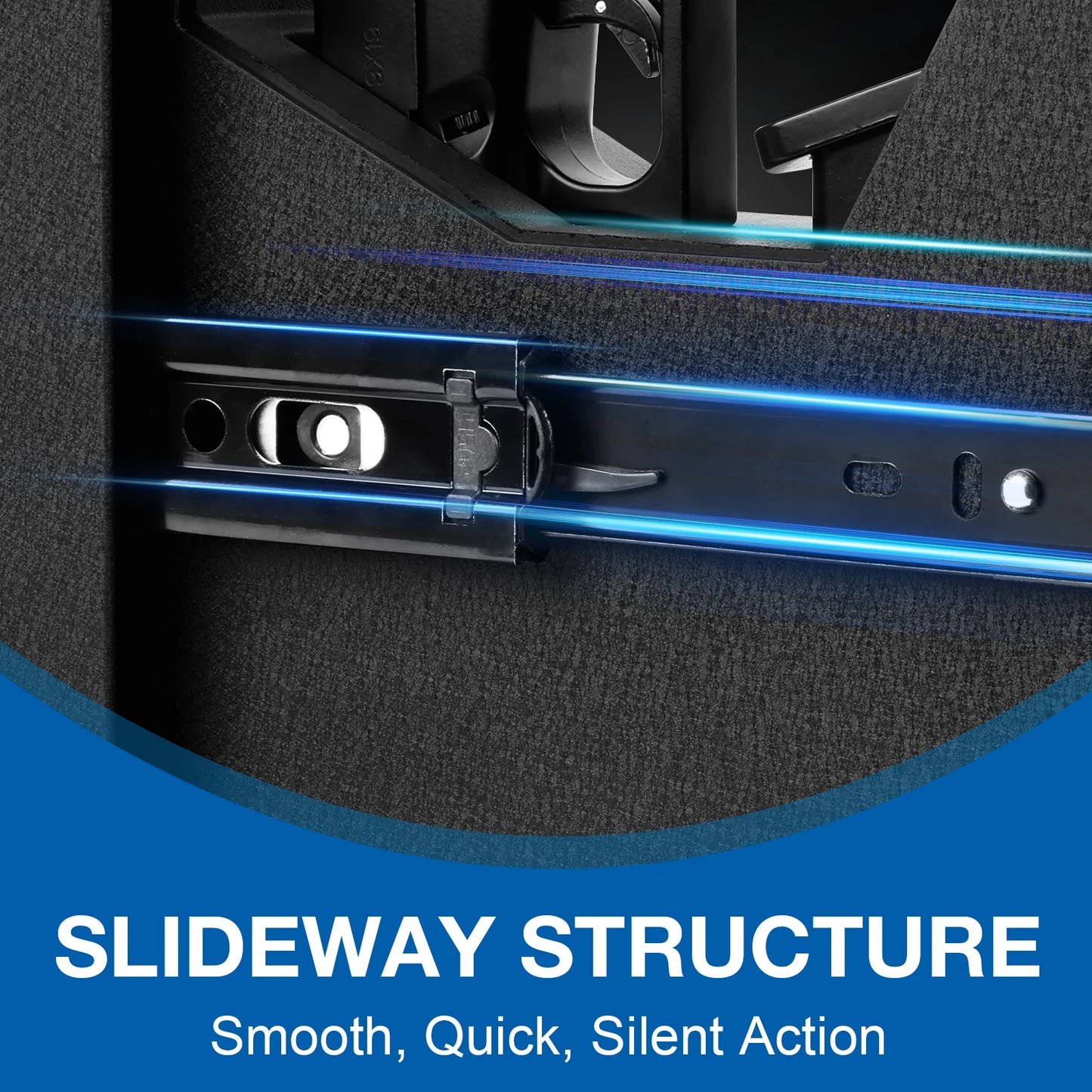 Biometric Slider Bedside Handgun Safe, for Nightstand