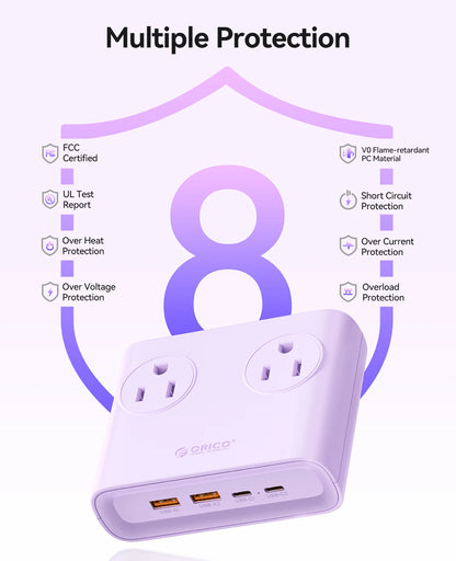 Power Strip 8-in-1 Desktop Charging Station