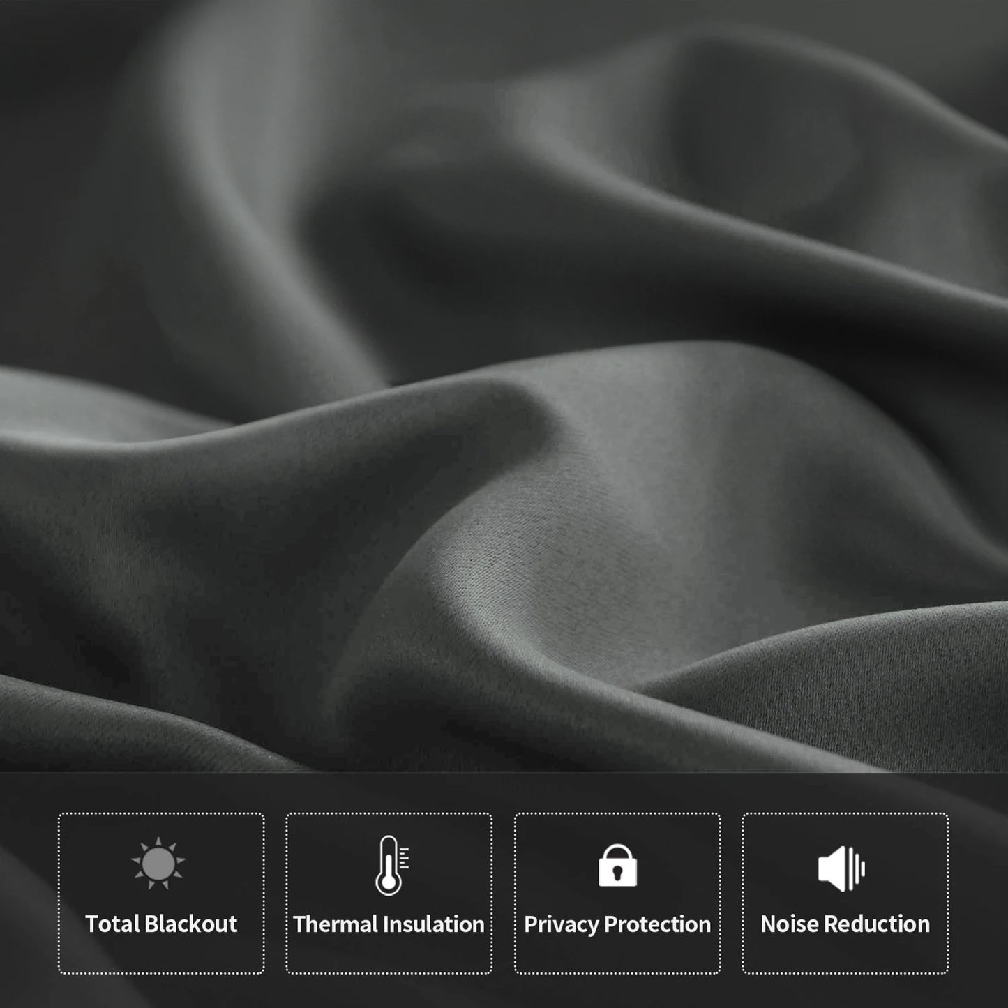 1 Panel Black Out Curtains Panels Drapes for Living Room Bedroom