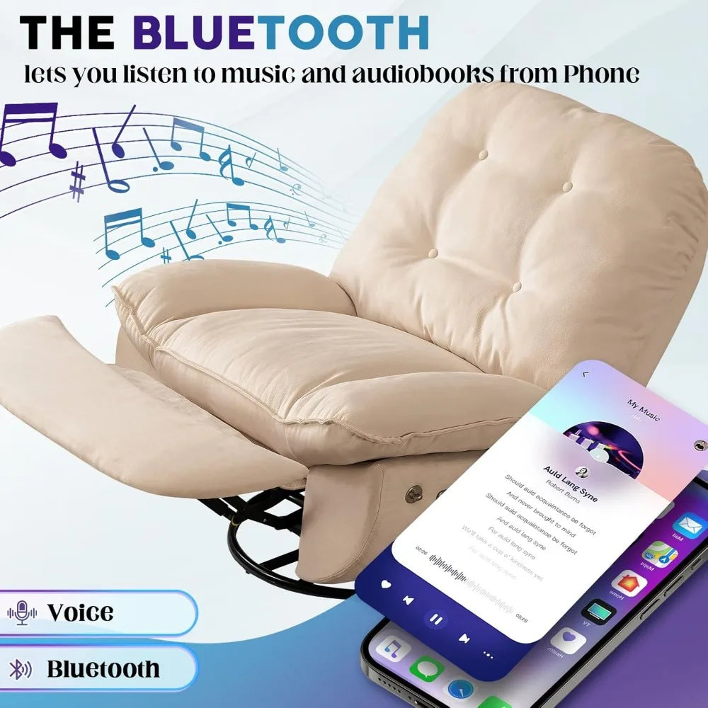 Oversized Voice Control Electric Reclining Sofa