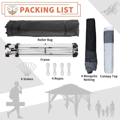 12x12 Pop Up Canopy Tent Easy Set-up