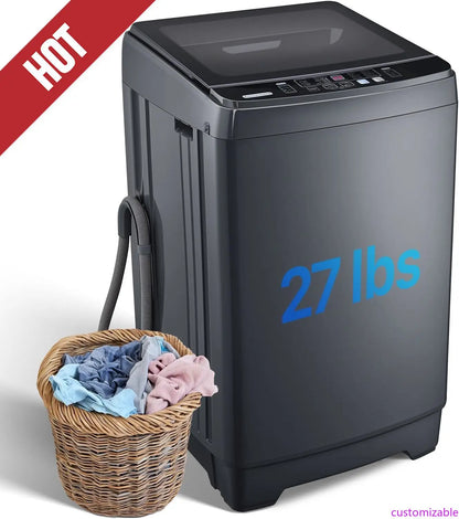 27 LBS Fully Automatic Clothes Washer and Spinner Combo