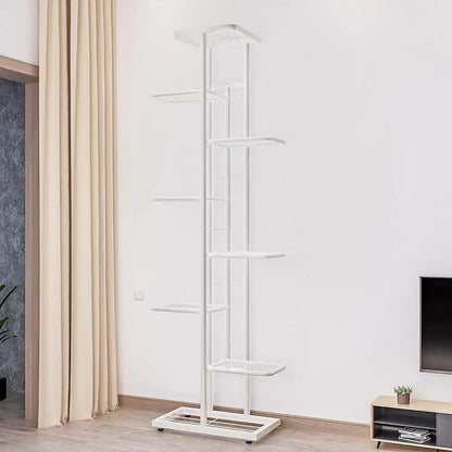 8 Tiers Metal Indoor Outdoor 9 Potted Plant Holders