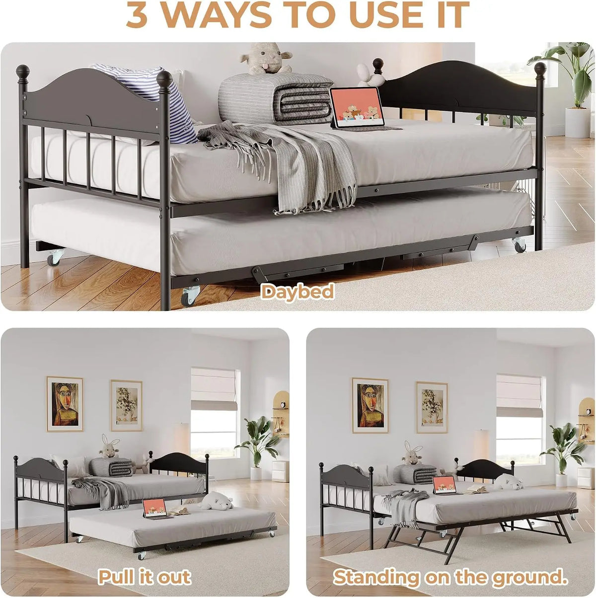 Heavy Duty Metal Platform Bed Frame