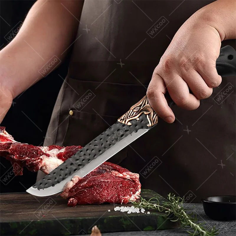 8PCS Stainless steel Professional Kitchen Chef Knife Set