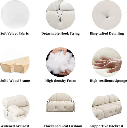 104" Minimalist Modular Sectional Sofas
