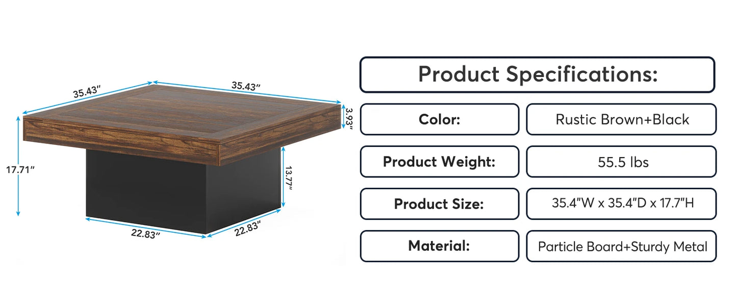Coffee Table with LED lighting
