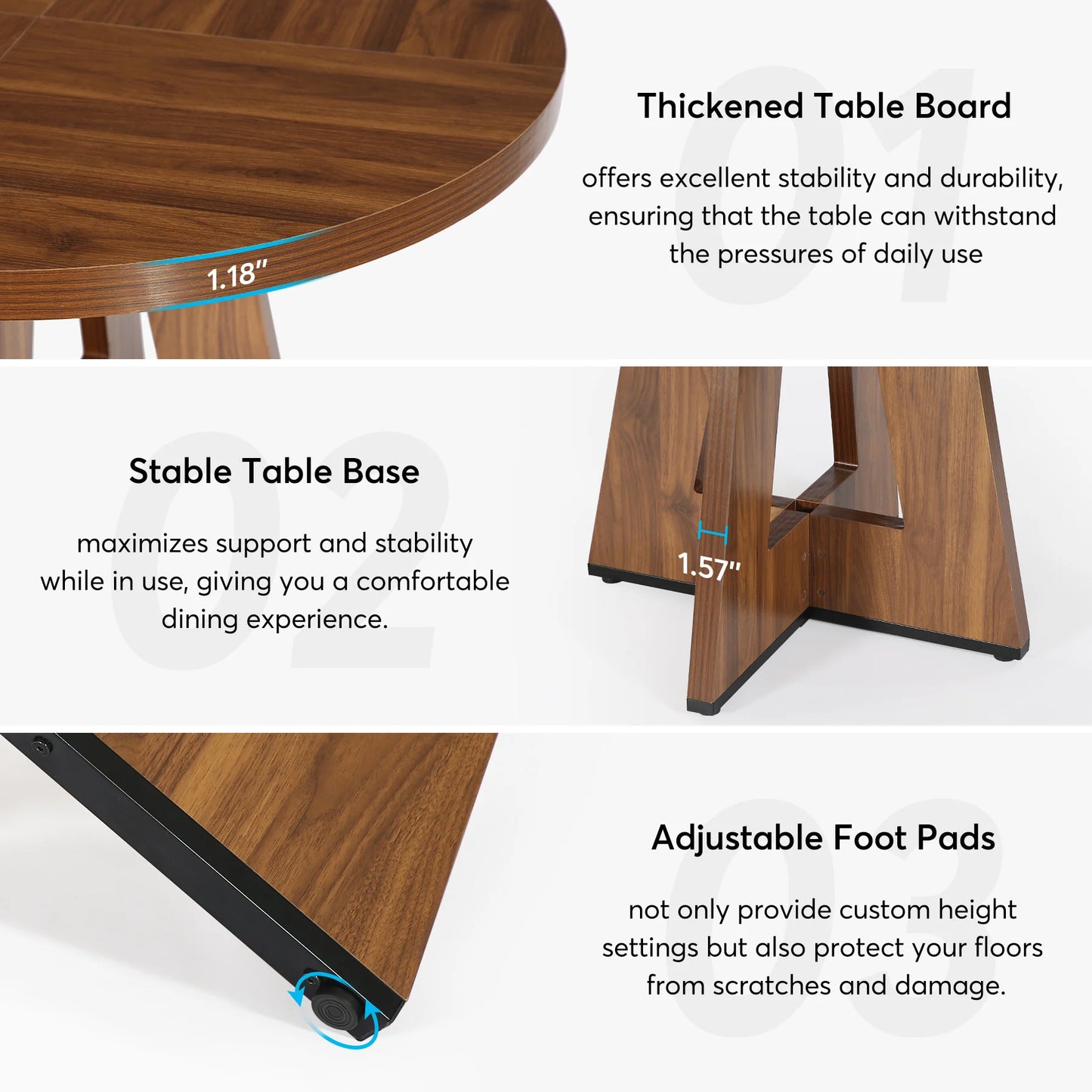 47 Inch Round Dining Table